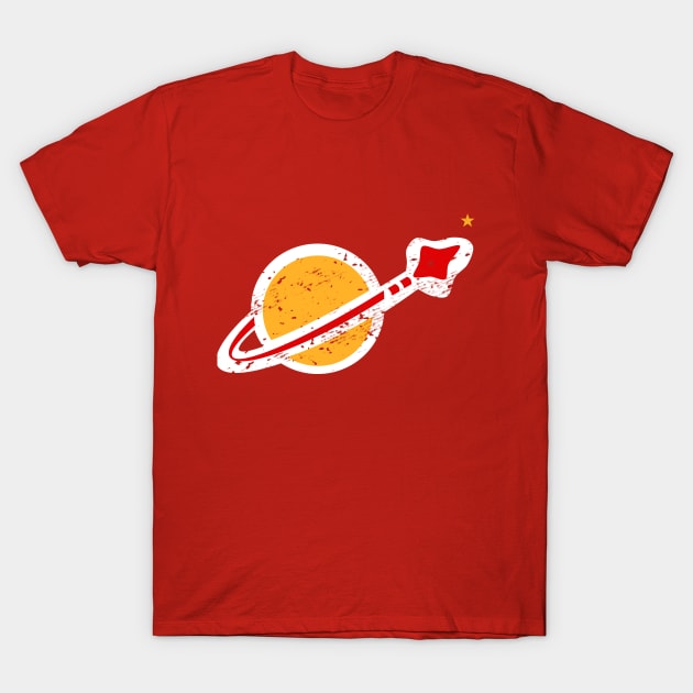 Lego Style Faded Retro Space Logo T-Shirt by Neon-Light